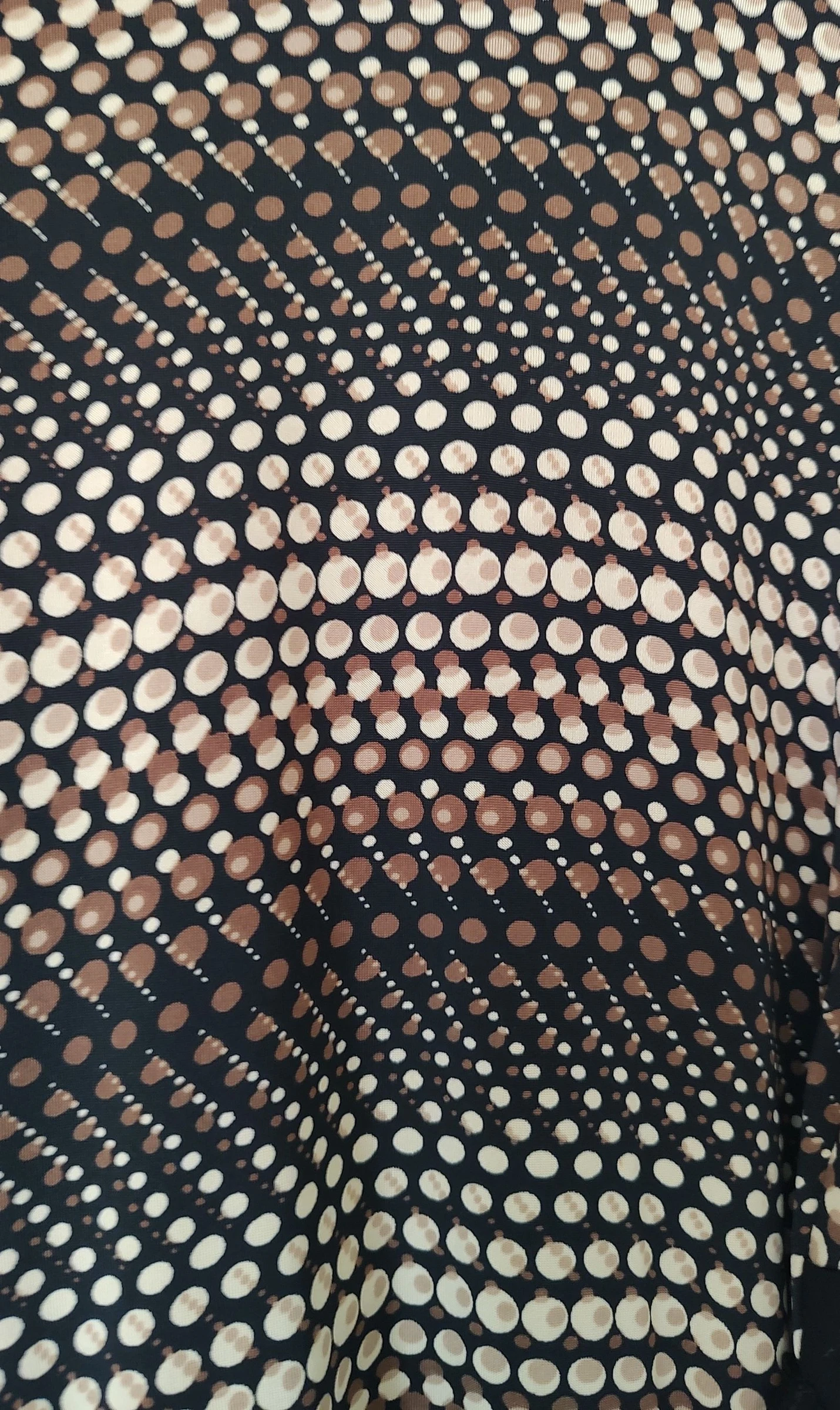 Beige bruine polka dot zomerjurk - 38/M – photo 6
